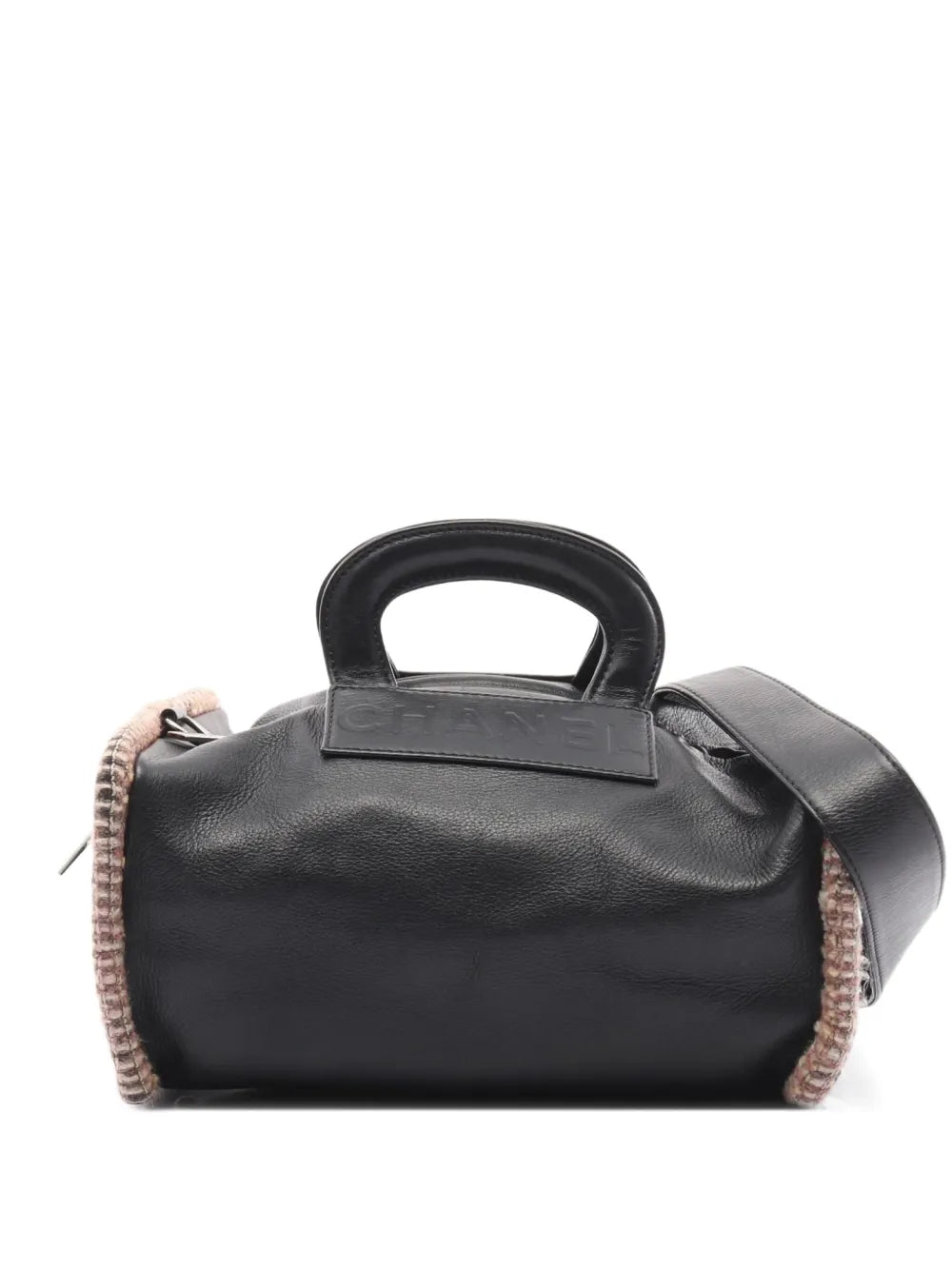 Pre-OwnedCHANEL Pre-Owned2003-2004 tweed-trim tote bag