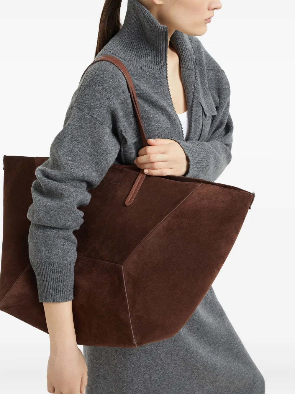 Brunello CucinelliDuo suede tote bag