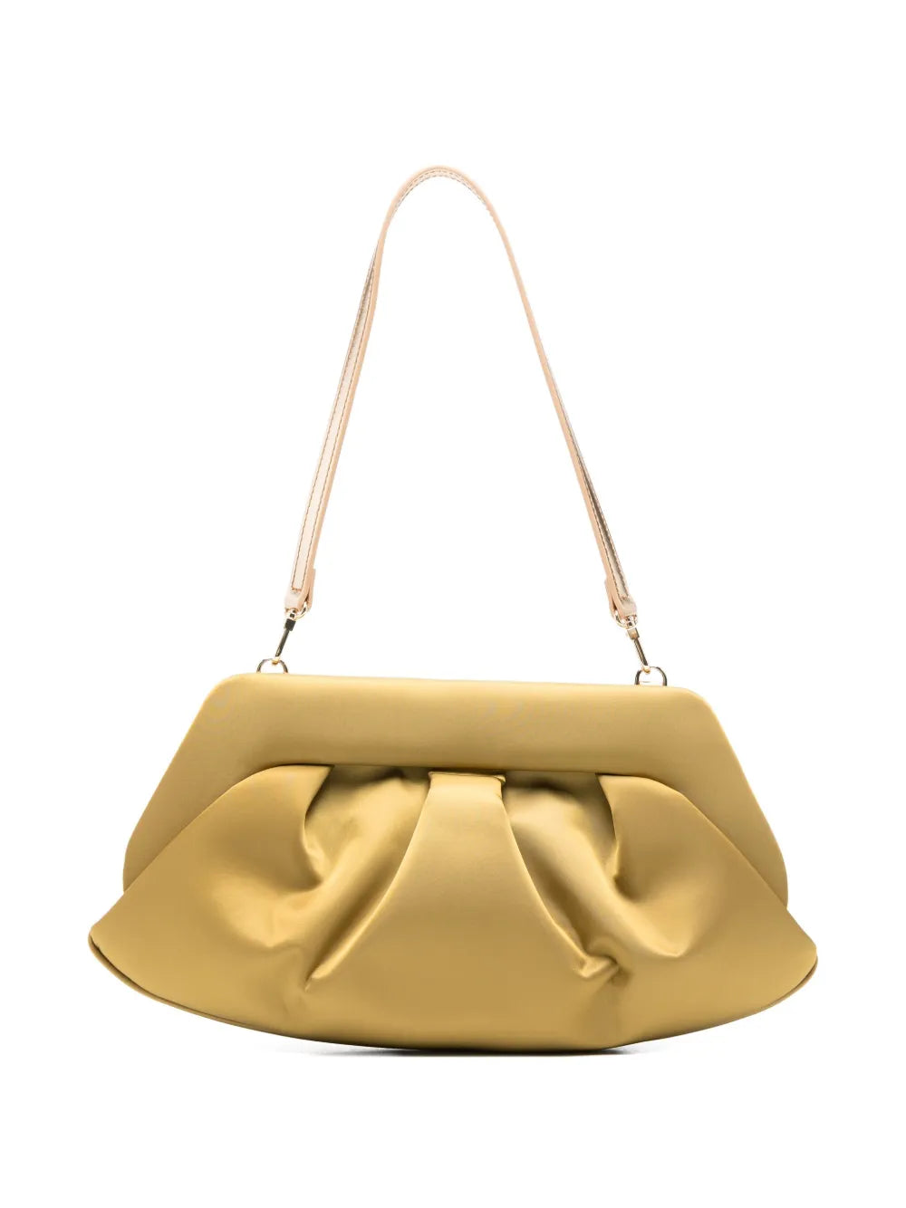 Themoir?athered clutch bag