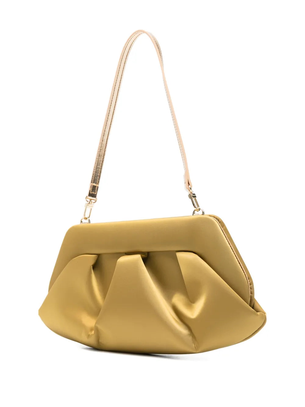 Themoir?athered clutch bag