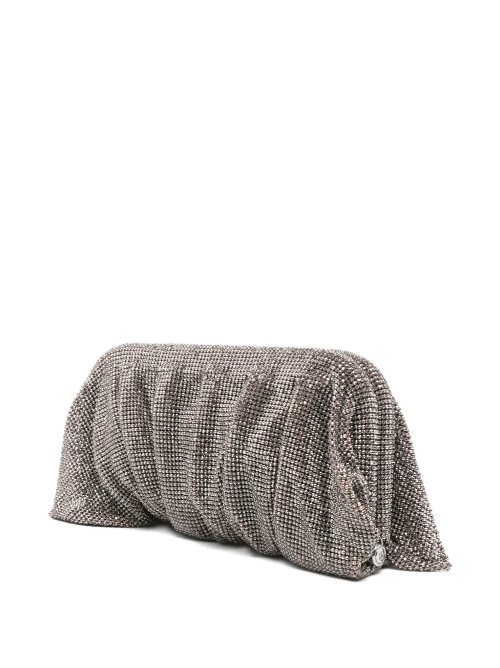 Benedetta Bruzzichesbeaded pleated clutch bag