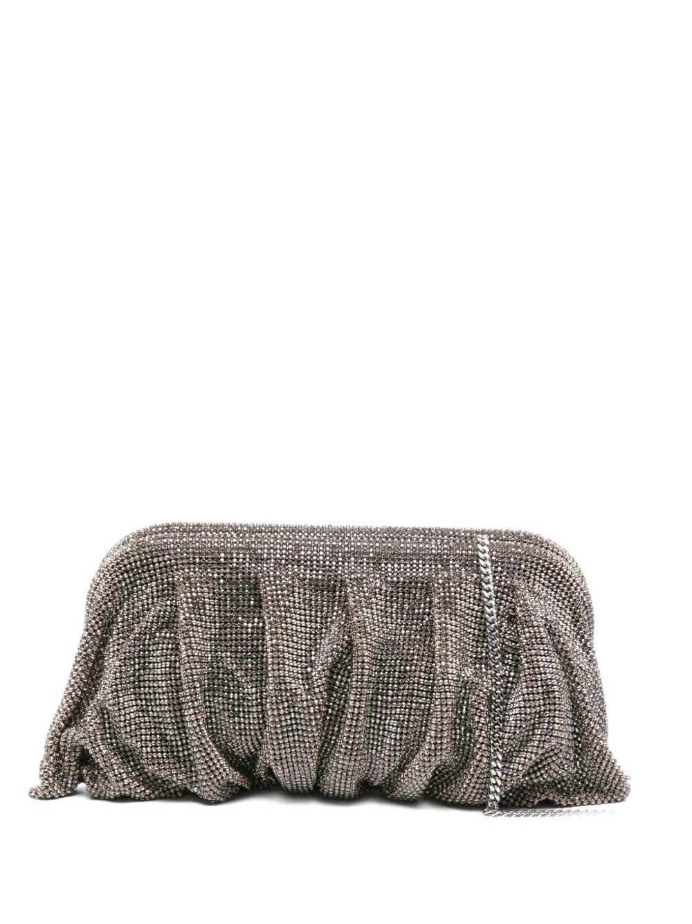 Benedetta Bruzzichesbeaded pleated clutch bag
