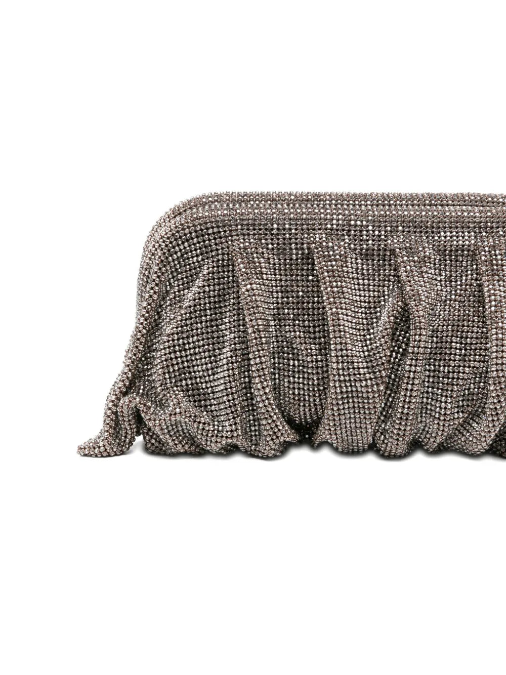 Benedetta Bruzzichesbeaded pleated clutch bag