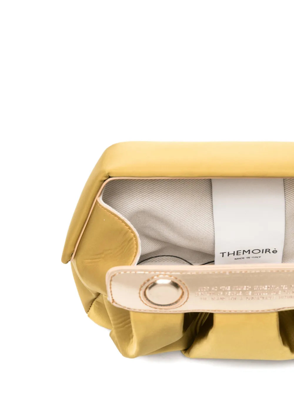 Themoir?athered detachable-strap clutch bag
