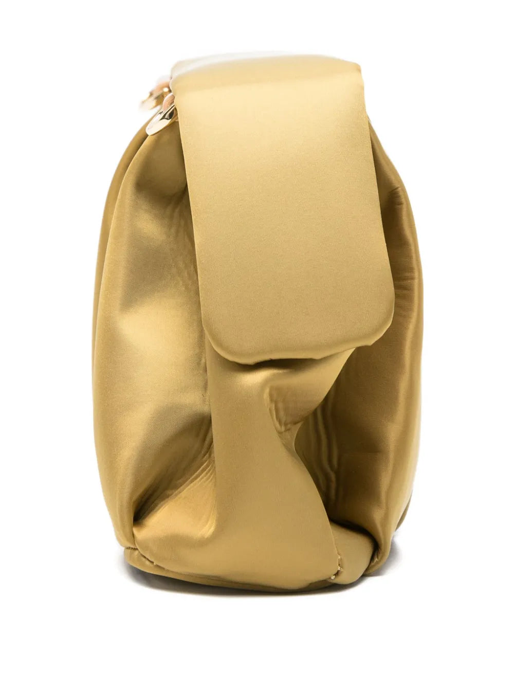 Themoir?athered detachable-strap clutch bag