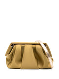 Themoir?athered detachable-strap clutch bag
