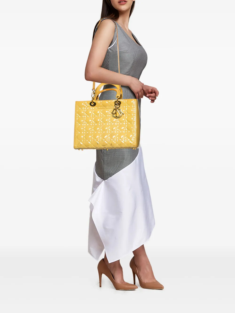 Pre-OwnedChristian Dior Pre-OwnedLady Dior quilted leather tote bag