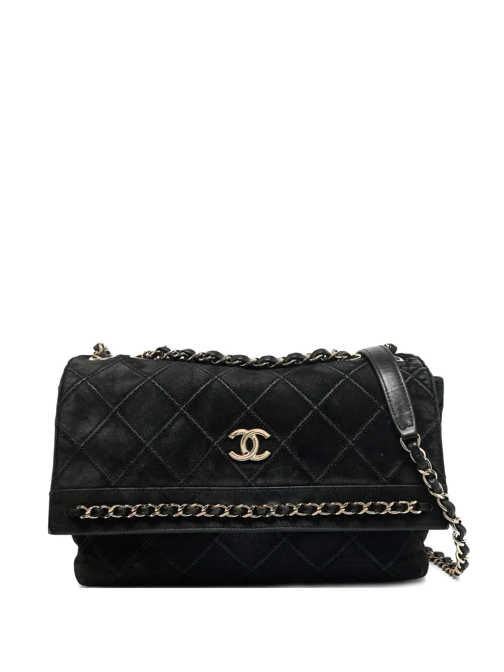 Pre-OwnedCHANEL Pre-OwnedCC suede shoulder bag