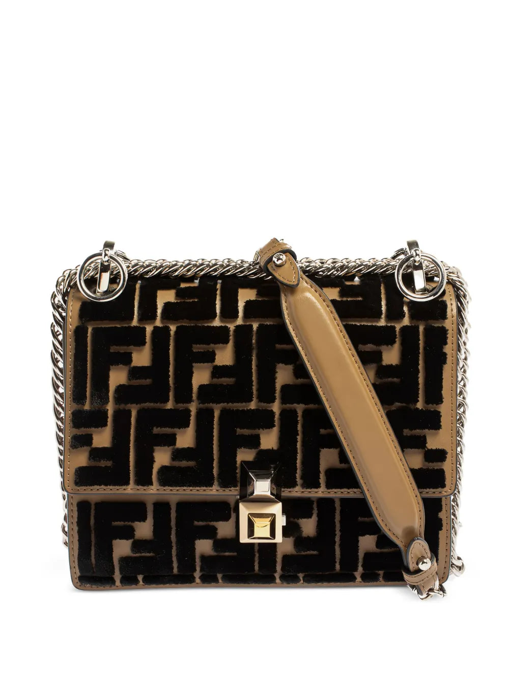 Pre-OwnedFendi Pre-OwnedKan Fendi leather shoulder bag