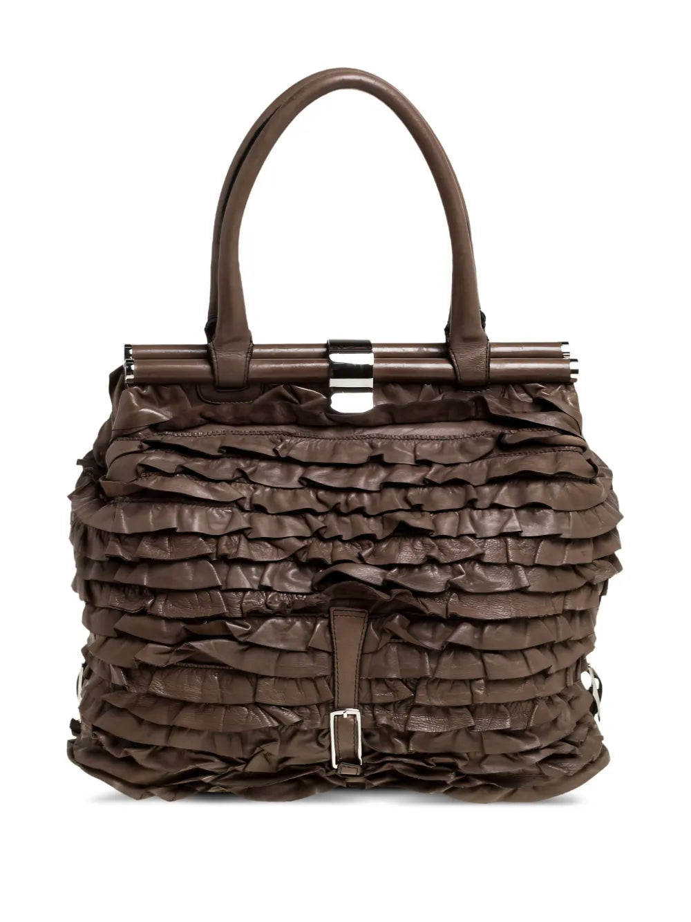 Pre-OwnedValentino Garavani Pre-Ownedruffled tote bag