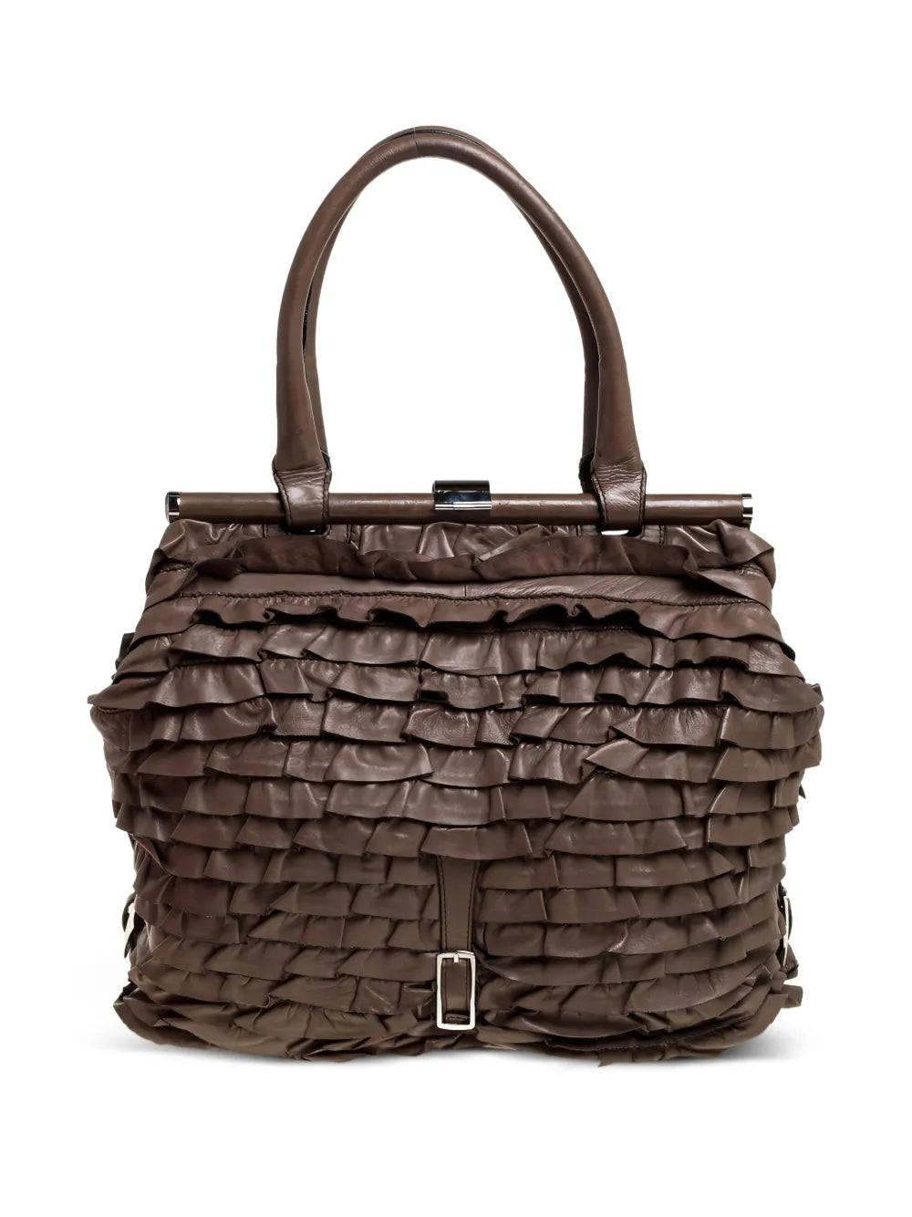 Pre-OwnedValentino Garavani Pre-Ownedruffled tote bag