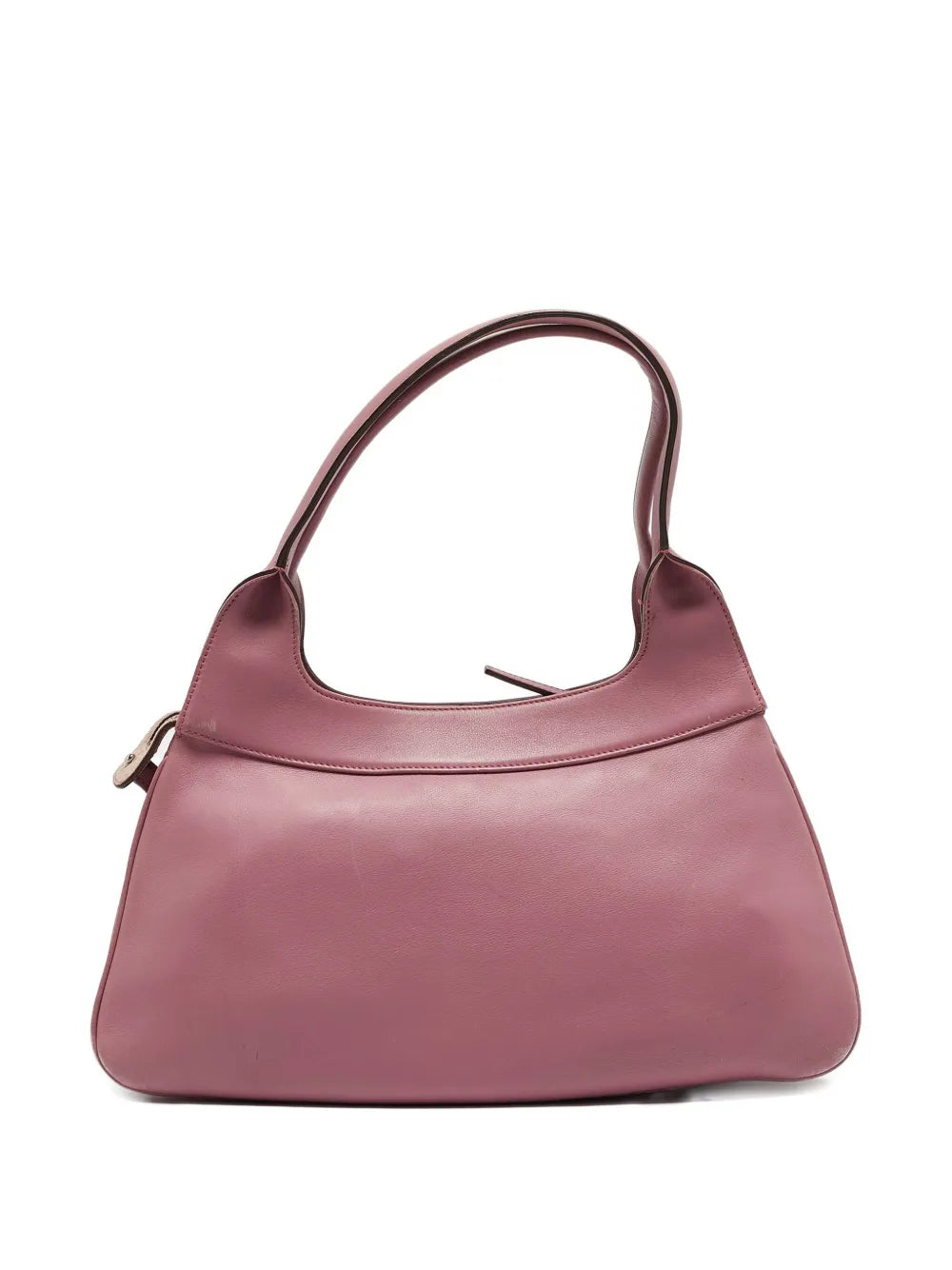 Pre-OwnedFerragamo Pre-Ownedleather-suede Gancini-pocket shoulder bag