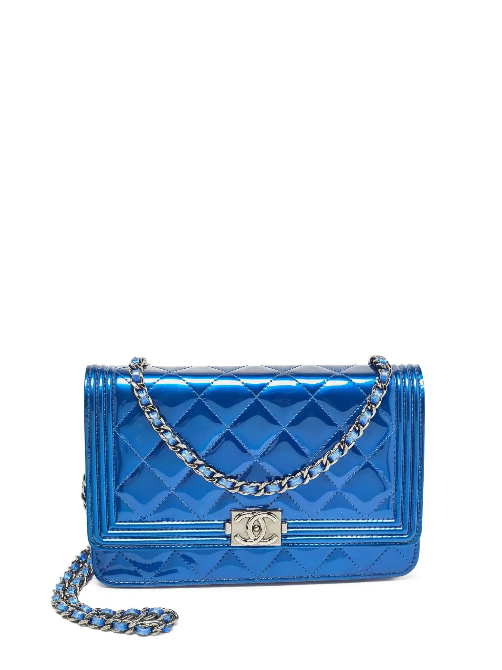 Pre-OwnedCHANEL Pre-OwnedBoy wallet-on-chain quilted leather shoulder bag