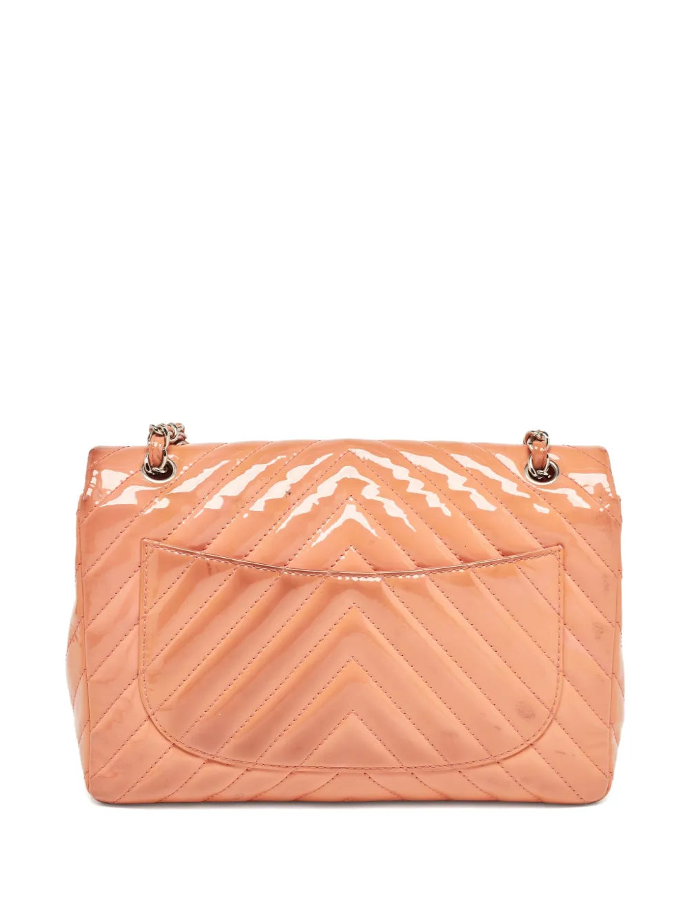Pre-OwnedCHANEL Pre-OwnedPatent Leather Chevron Quilting Bag