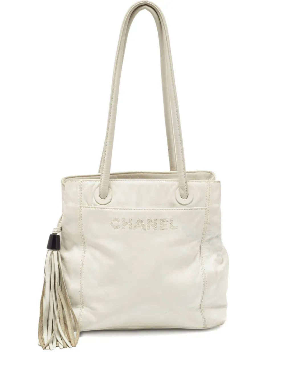 Pre-OwnedCHANEL Pre-Ownedleather tassel shoulder bag