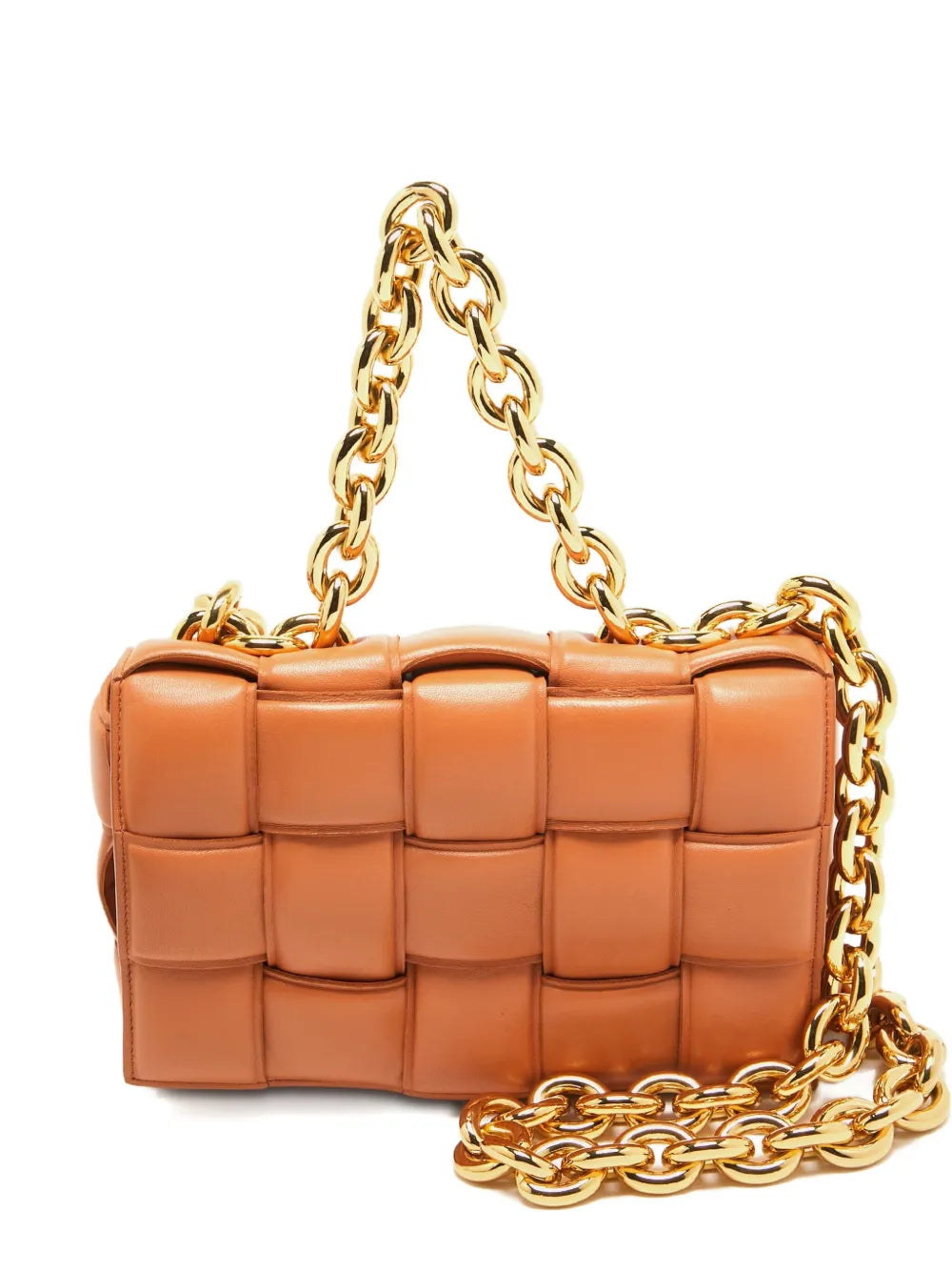 Pre-OwnedBottega Veneta Pre-Owned2024 Cassete chain Intreciatto leather shoulder bag