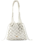 PINKOWoven Mesh bucket bag