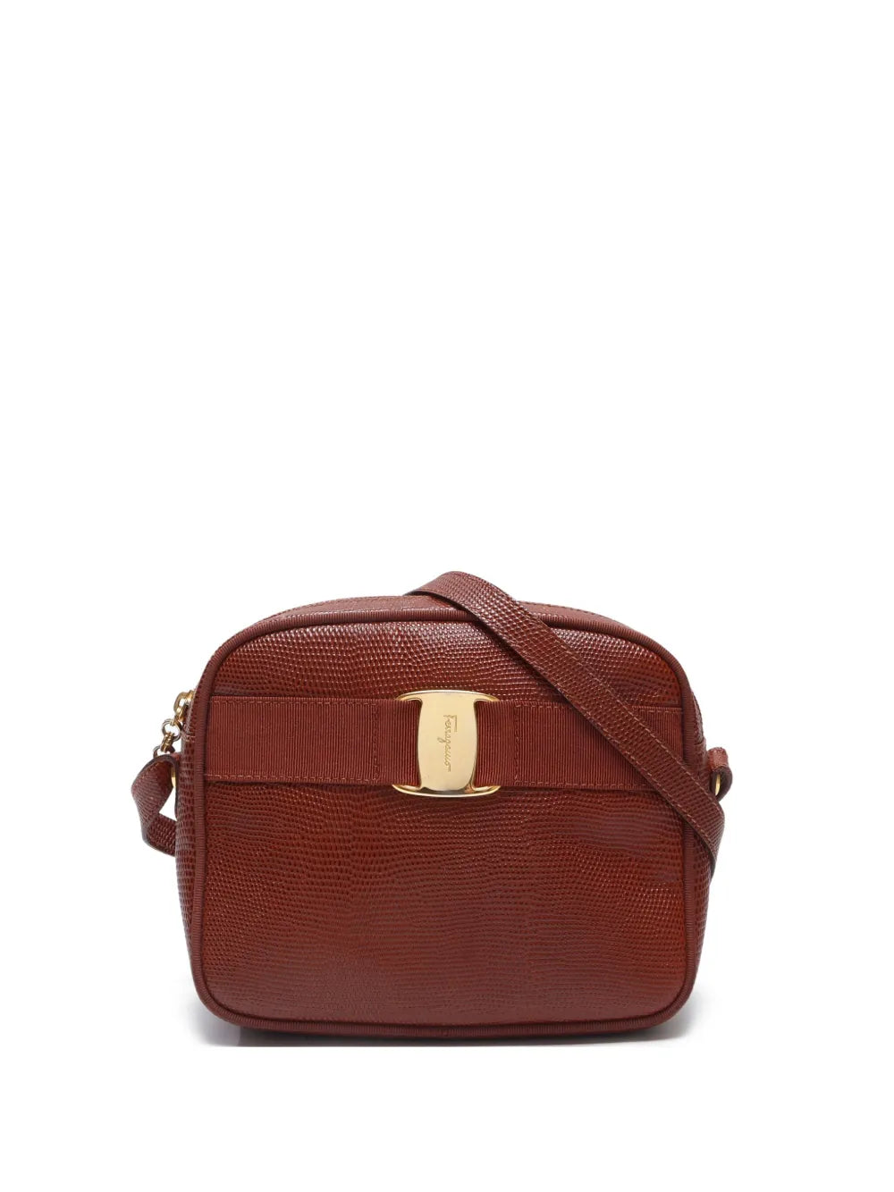 Pre-OwnedFerragamo Pre-Owned1990-2010 leather Vara shoulder bag