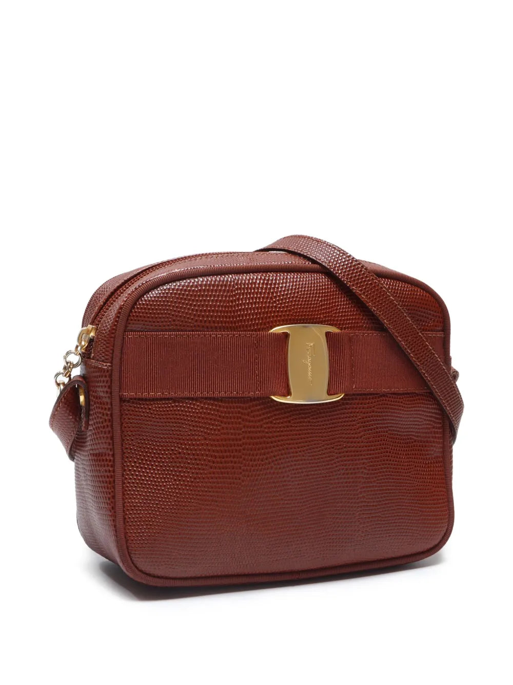 Pre-OwnedFerragamo Pre-Owned1990-2010 leather Vara shoulder bag