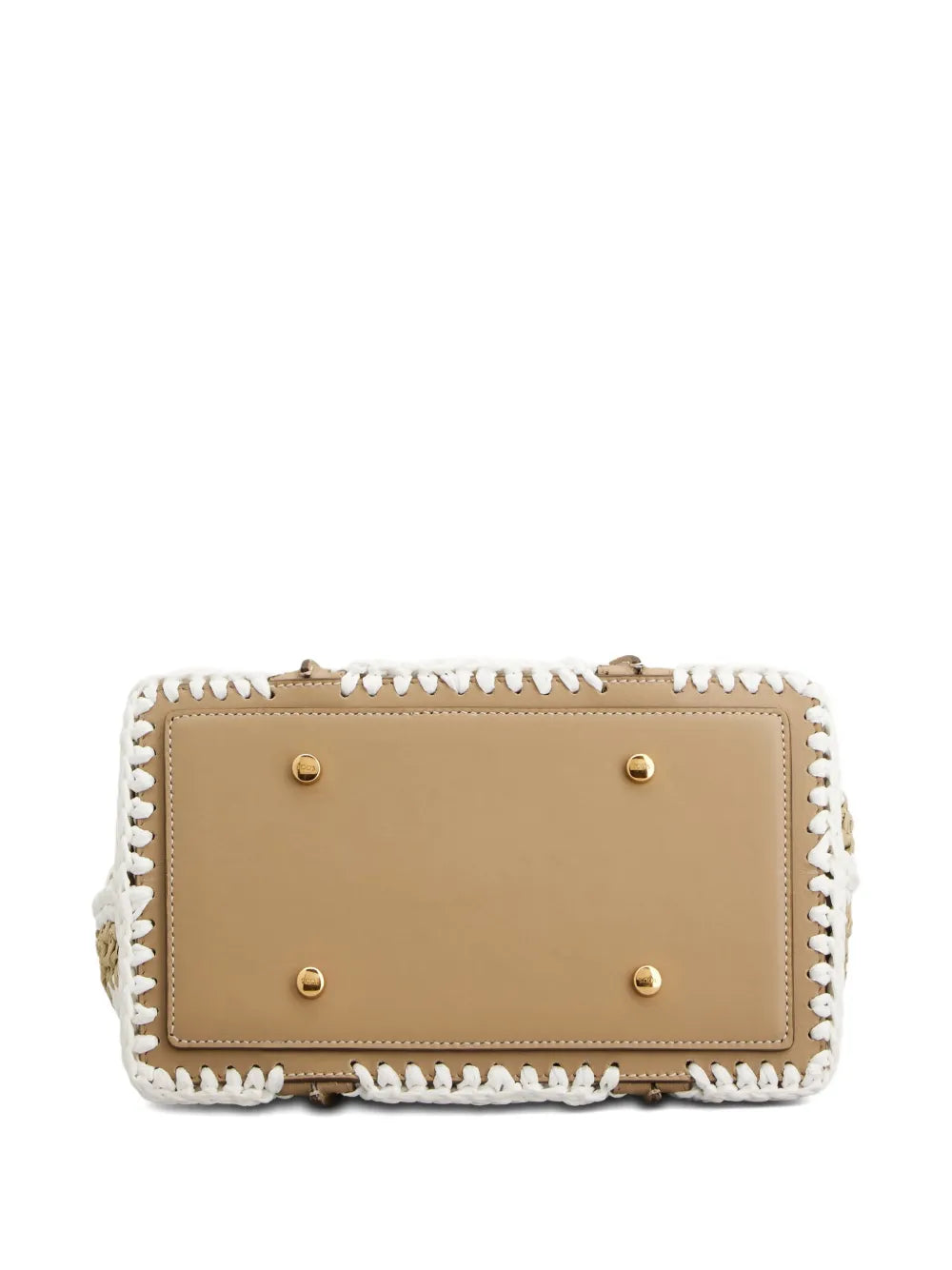 Tod'scrochet-detail T-buckle tote bag