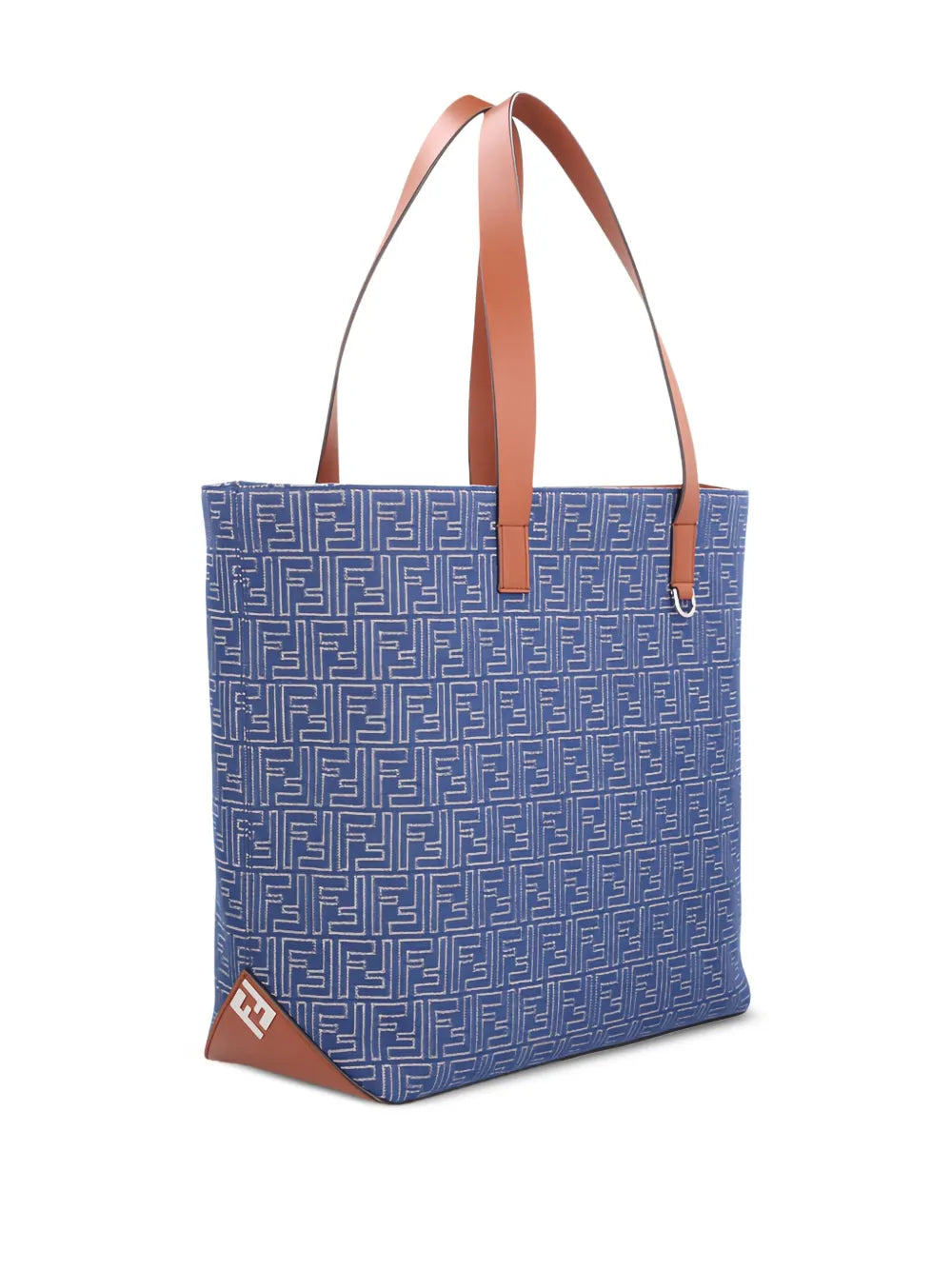 FENDImedium FF jacquard denim-effect tote bag