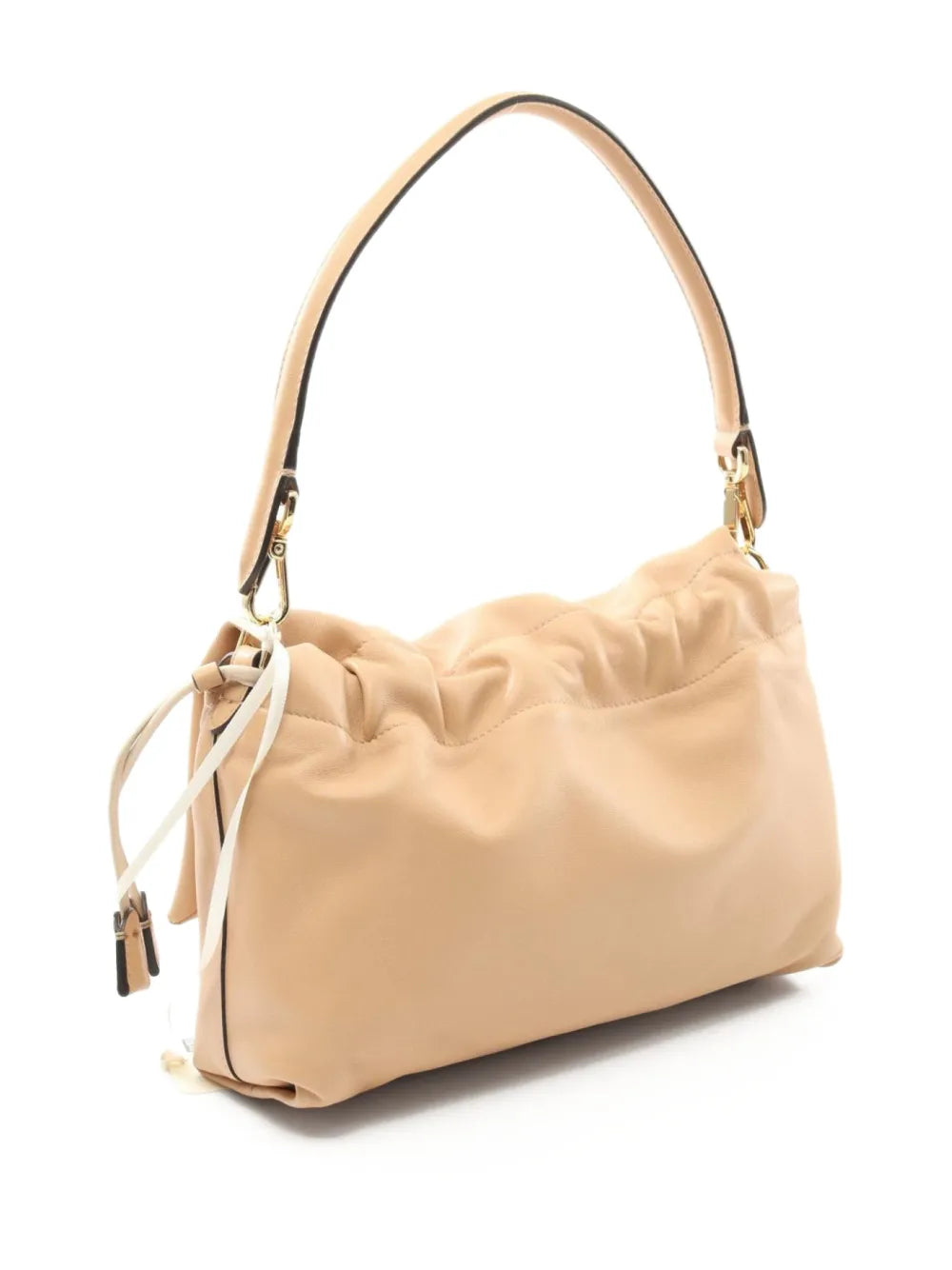 Pre-OwnedFendi Pre-Owned2020s medium Mamma ruched leather shoulder bag