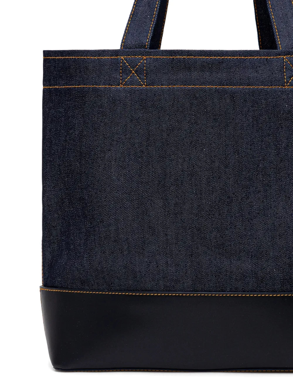 A.P.C.large Axel denim logo tote bag