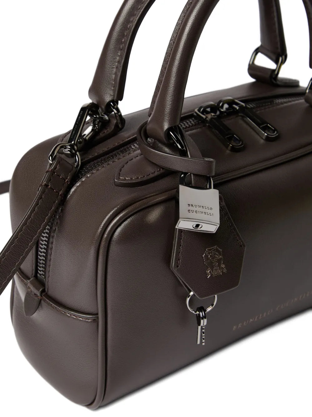 Brunello CucinelliBoston Explorer top-handle padlock bag