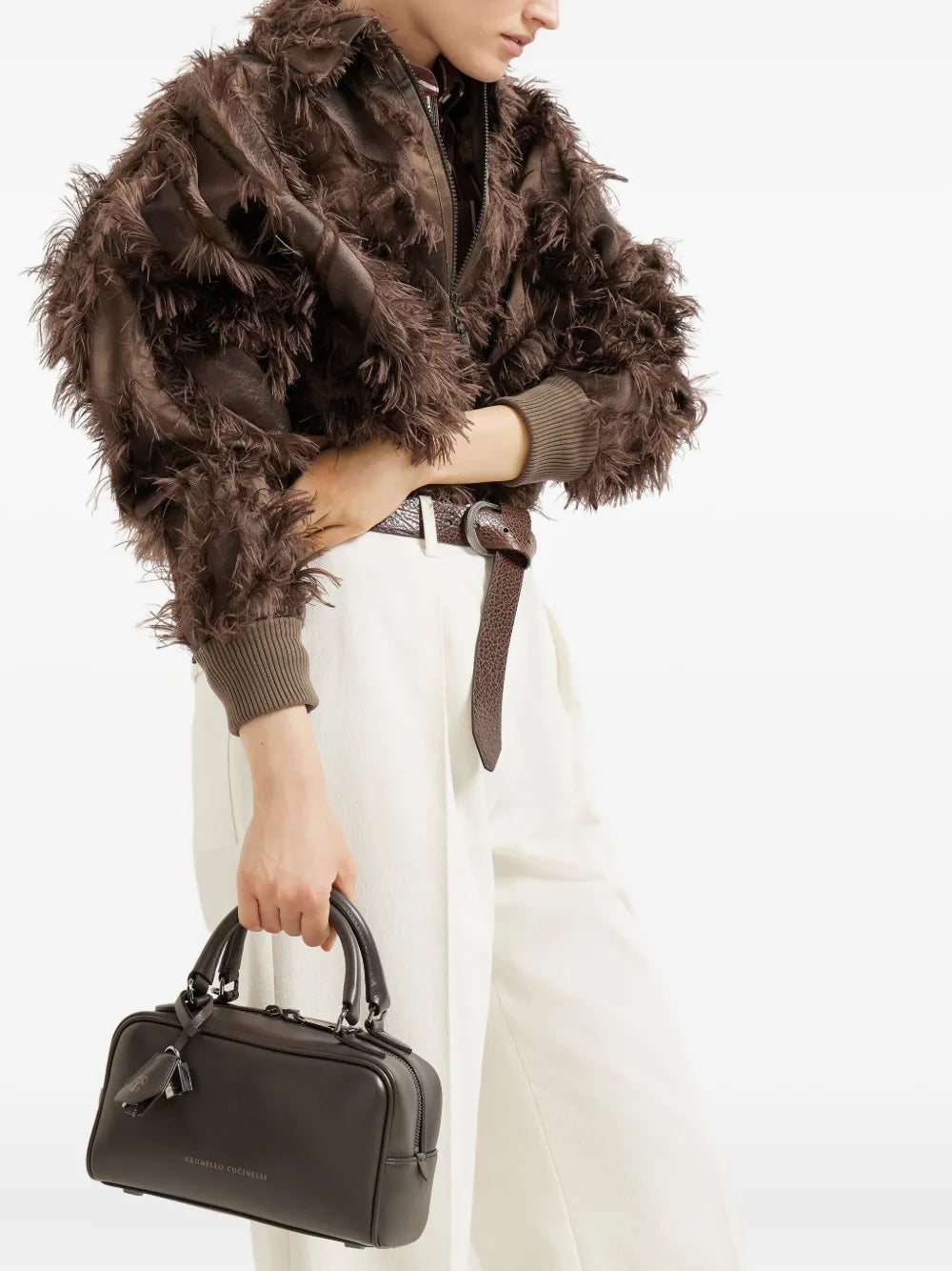 Brunello CucinelliBoston Explorer top-handle padlock bag