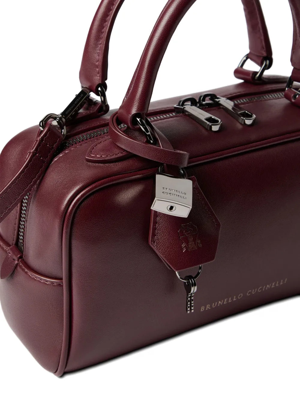 Brunello CucinelliExplorer small Boston leather shoulder bag