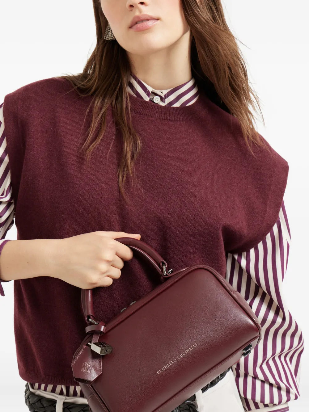 Brunello CucinelliExplorer small Boston leather shoulder bag