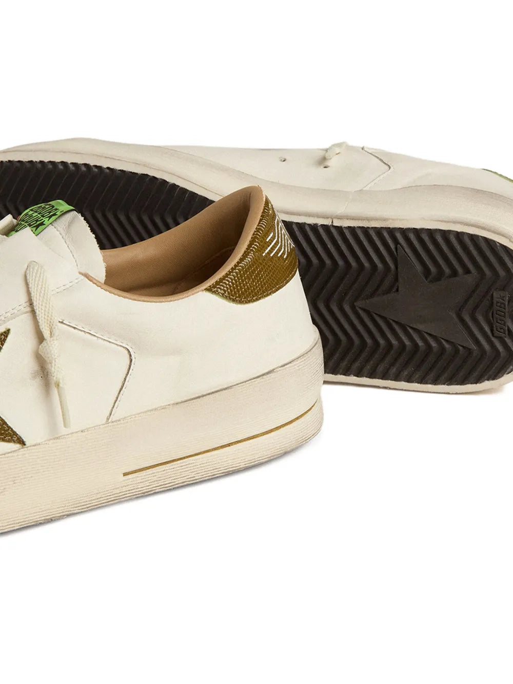Golden Goose Stardan Star-Printed Leather Sneakers