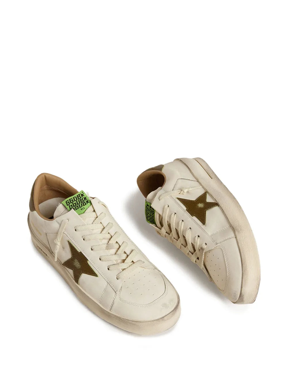 Golden Goose Stardan Star-Printed Leather Sneakers