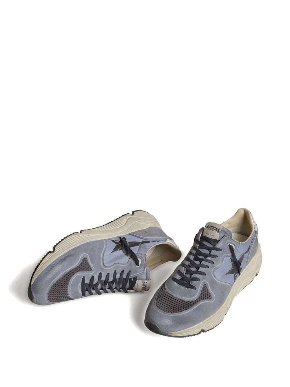 Golden Goose Running Sole Star-Embellished Leather Sneakers