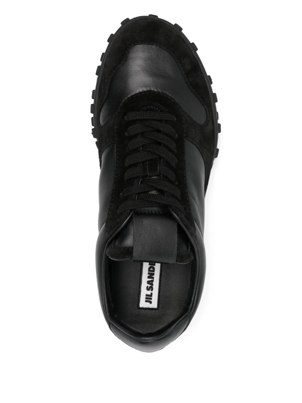 Jil Sander Leather Lace-Up Sneakers