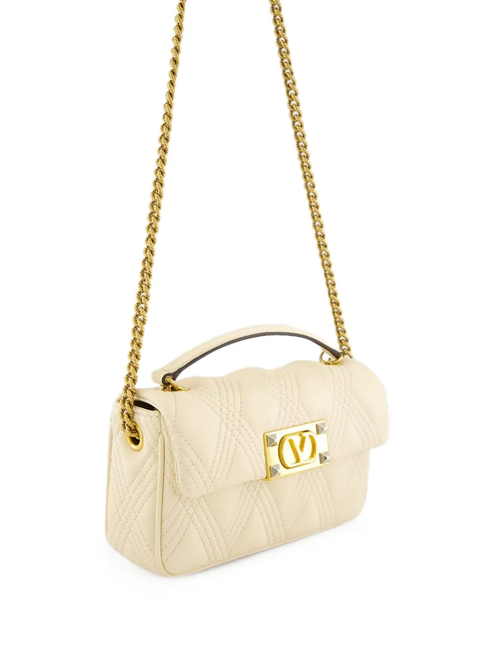 Valentino GaravaniQuiltie 67 leather shoulder bag