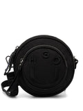 HUGOHappy Hugo logo-embroidered circle mini bag