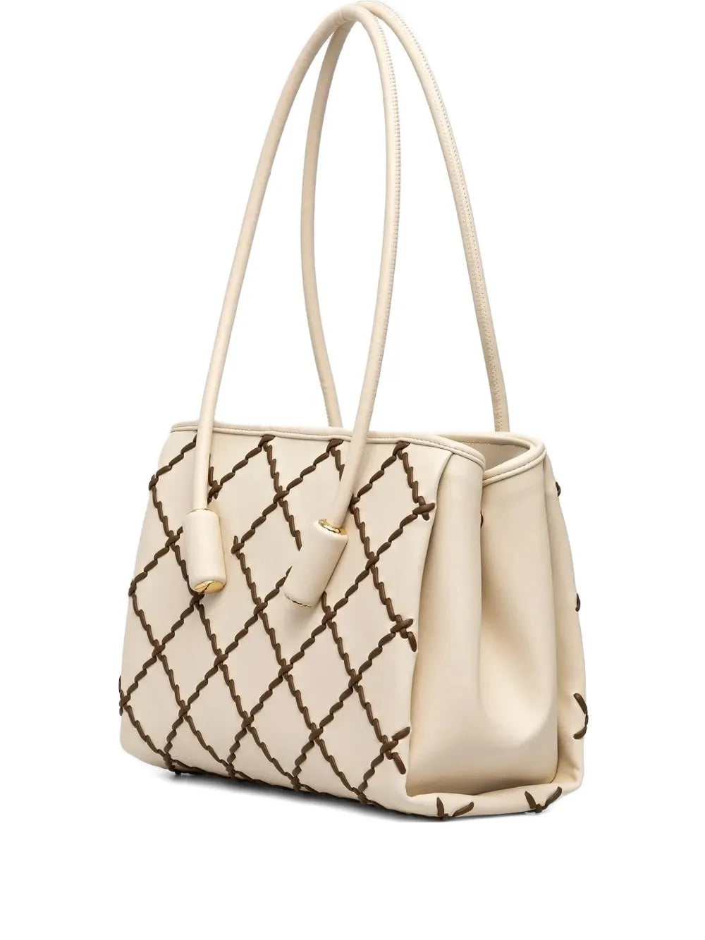 Themoirèdiamond-pattern tote bag