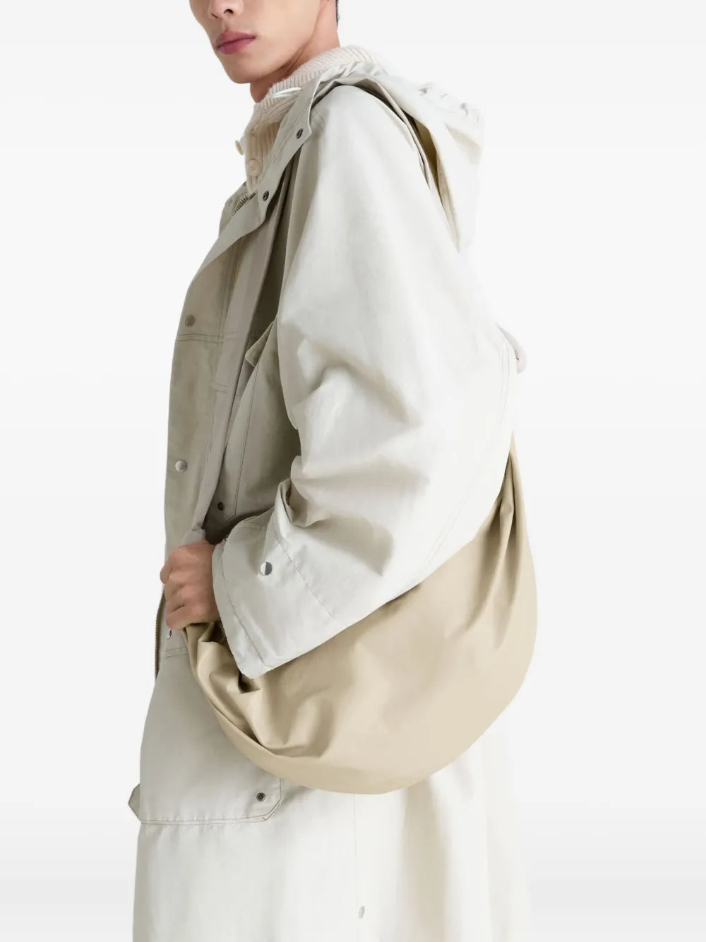 LEMAIRElarge Soft Croissant leather shoulder bag