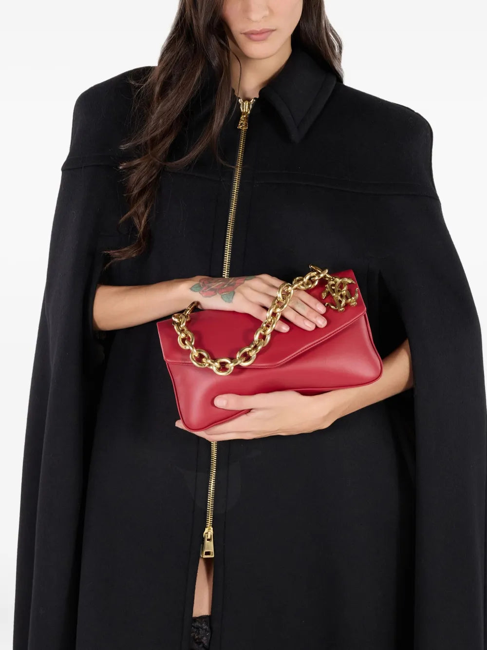 Roberto Cavallileather shoulder bag