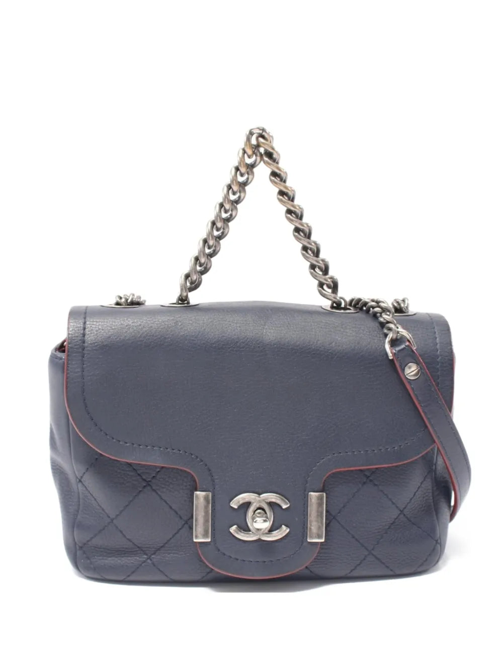 Pre-OwnedCHANEL Pre-Owned2018 quilted leather two-way handbag