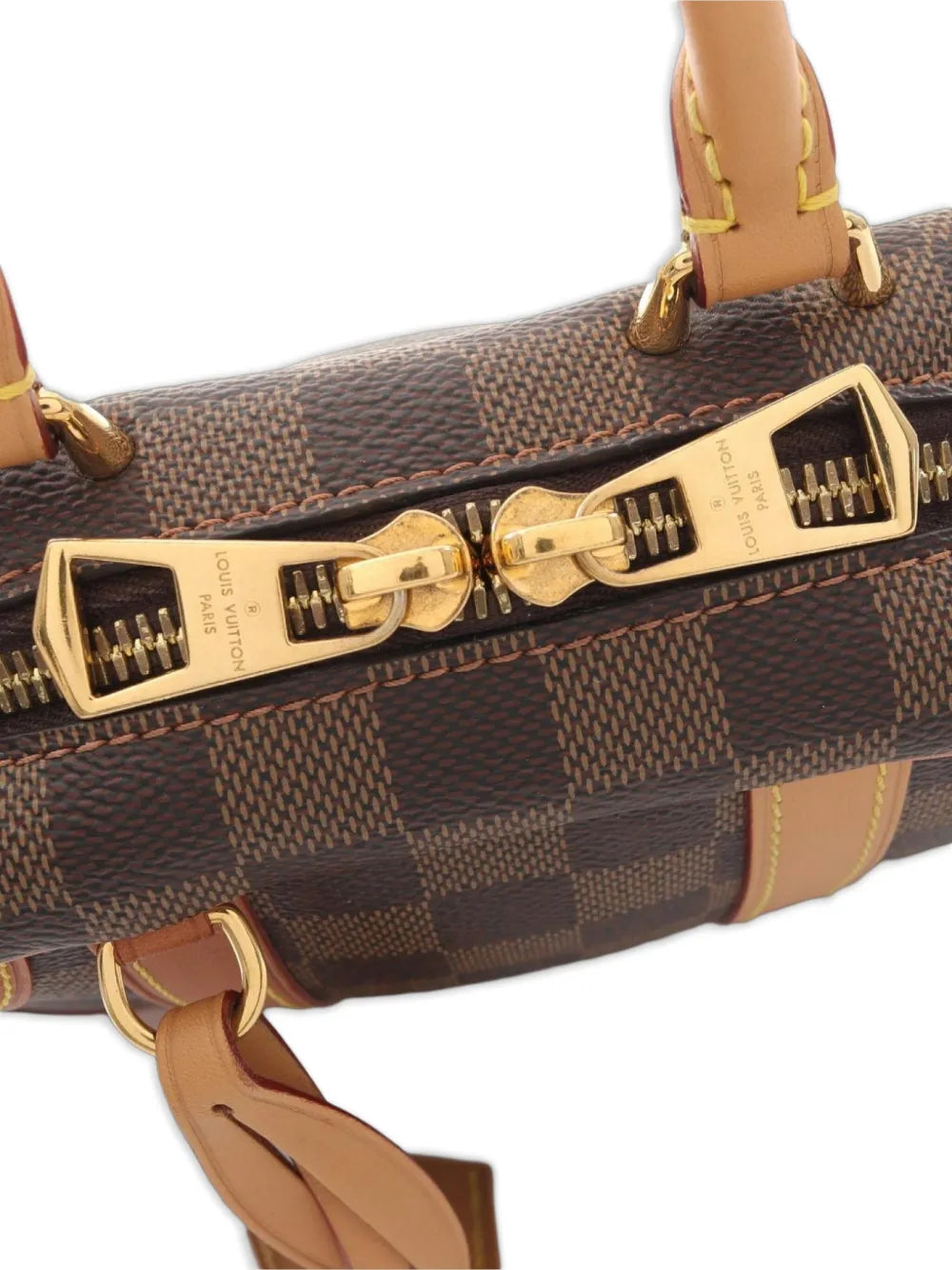 Pre-OwnedLouis Vuitton Pre-Owned2010s Valise Souple BB Damier Ebene chain handbag