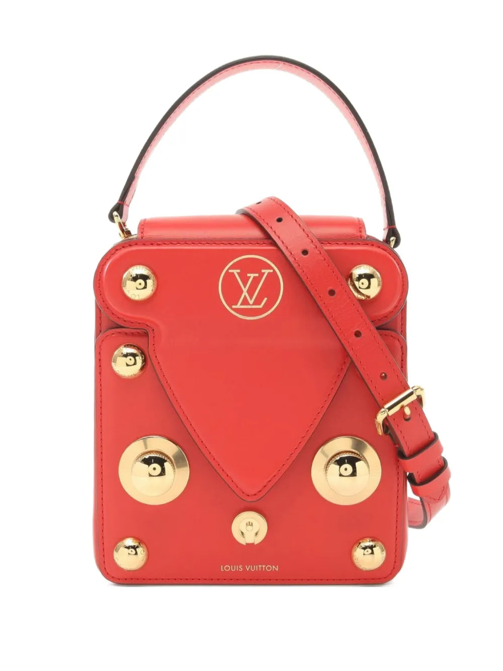Pre-OwnedLouis Vuitton Pre-Owned2021 XL S Lock leather satchel bag