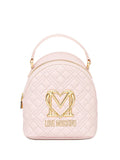 Love Moschinoquilted heart-logo backpack