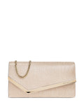 Jimmy Choometallic-leather clutch bag
