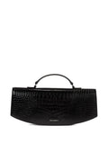 Karl LagerfeldKarl Studio crocodile-embossed top-handle clutch
