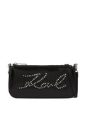 Karl Lagerfeldstud-embellished crossbody pouch