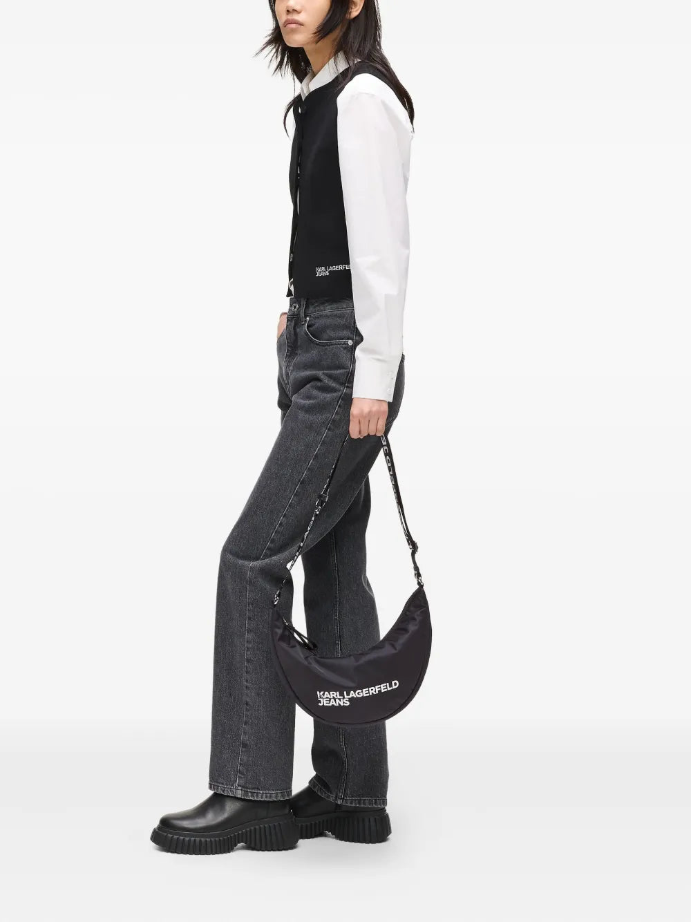 Karl Lagerfeld Jeanslogo-detail crossbody bag