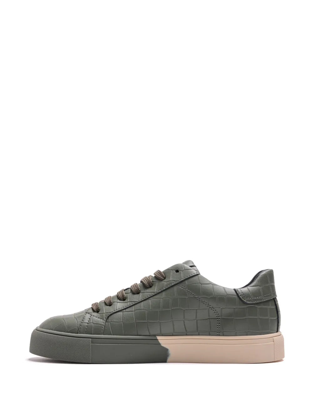 Hide&Jack Crocodile-Embossed Sneakers
