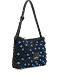 Karl Lagerfeld Jeansbeaded-knit shoulder bag